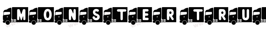 MONSTER TRUCK字体转换